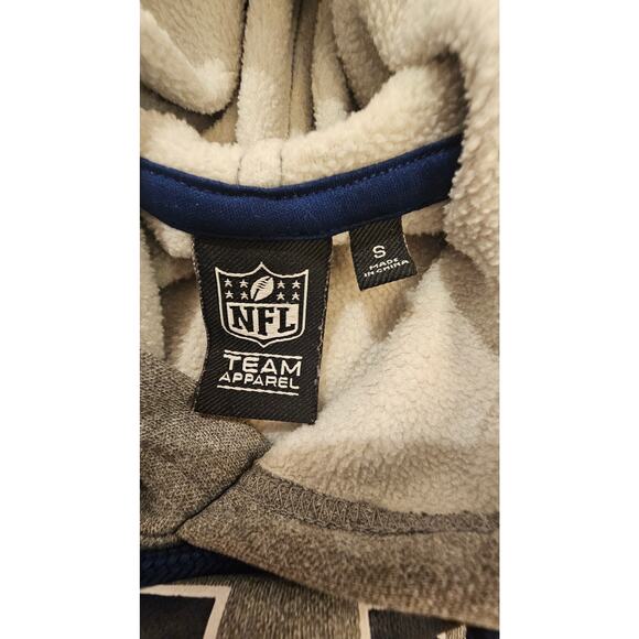 NFL Team Apparel  NE Patriots Football Team Jersey Hoodie Sweatshirt, Sz S - Picture 3 of 7